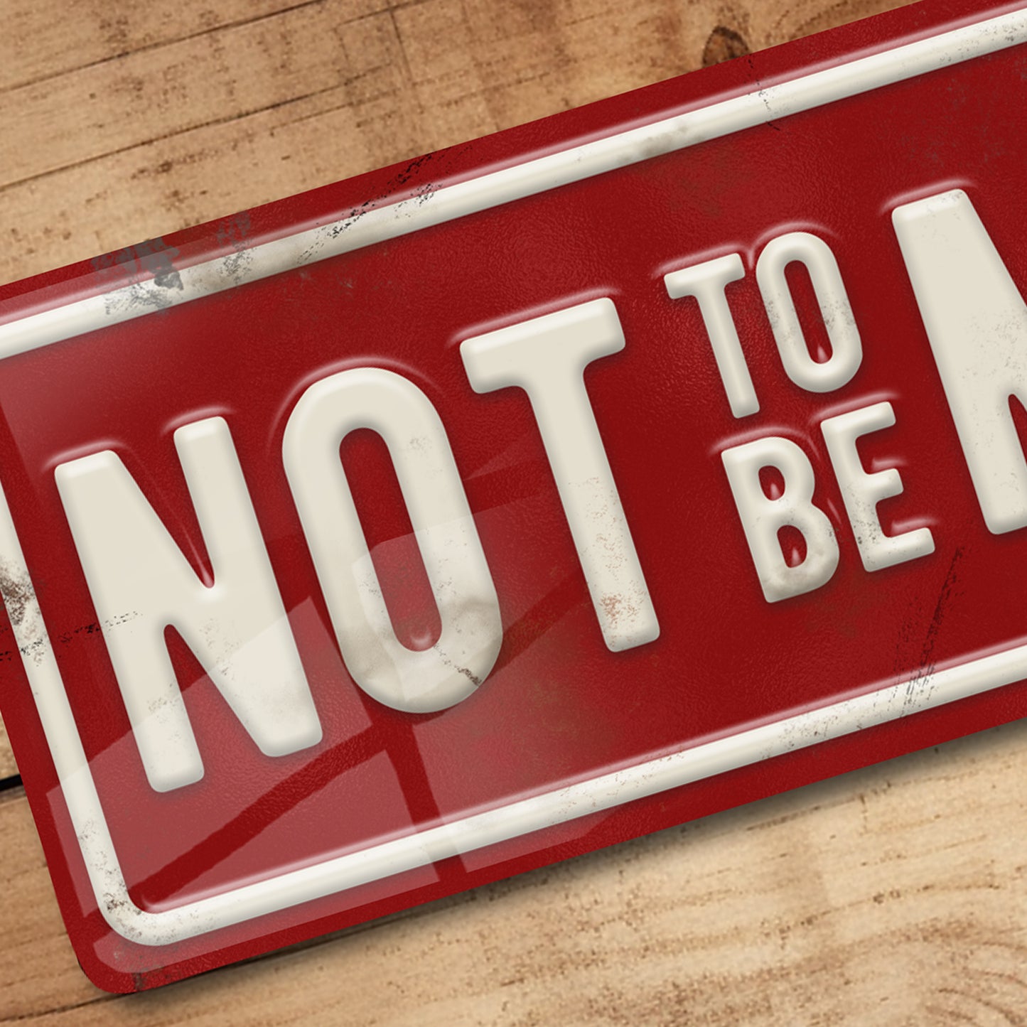 Man Cave Metal Sign Retro Not To Be Moved Train Railway Sign - 100x305mm