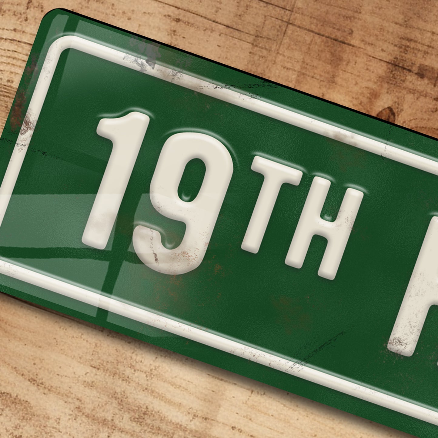 19th Hole Golf Metal Sign Plaque Golfing Home Pub Bar Decor - 100x305mm