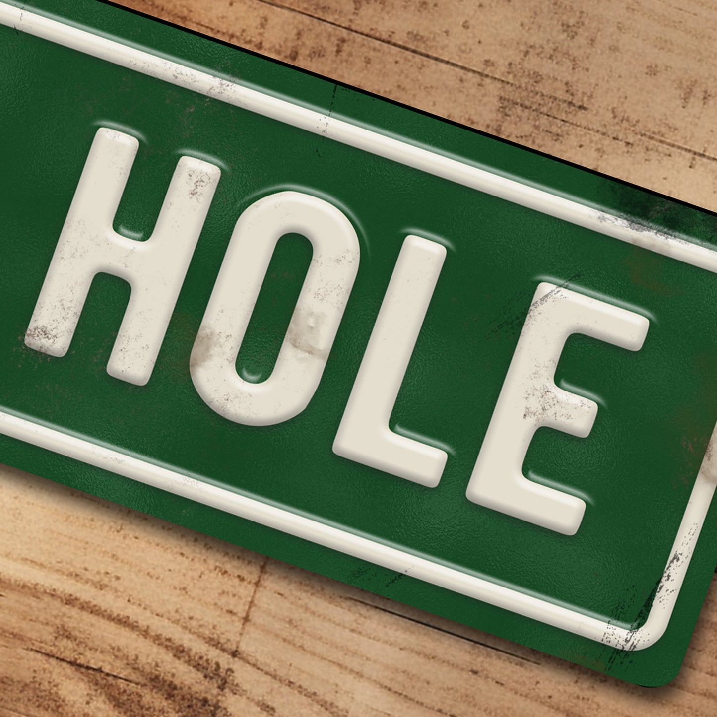 19th Hole Golf Metal Sign Plaque Golfing Home Pub Bar Decor - 100x305mm