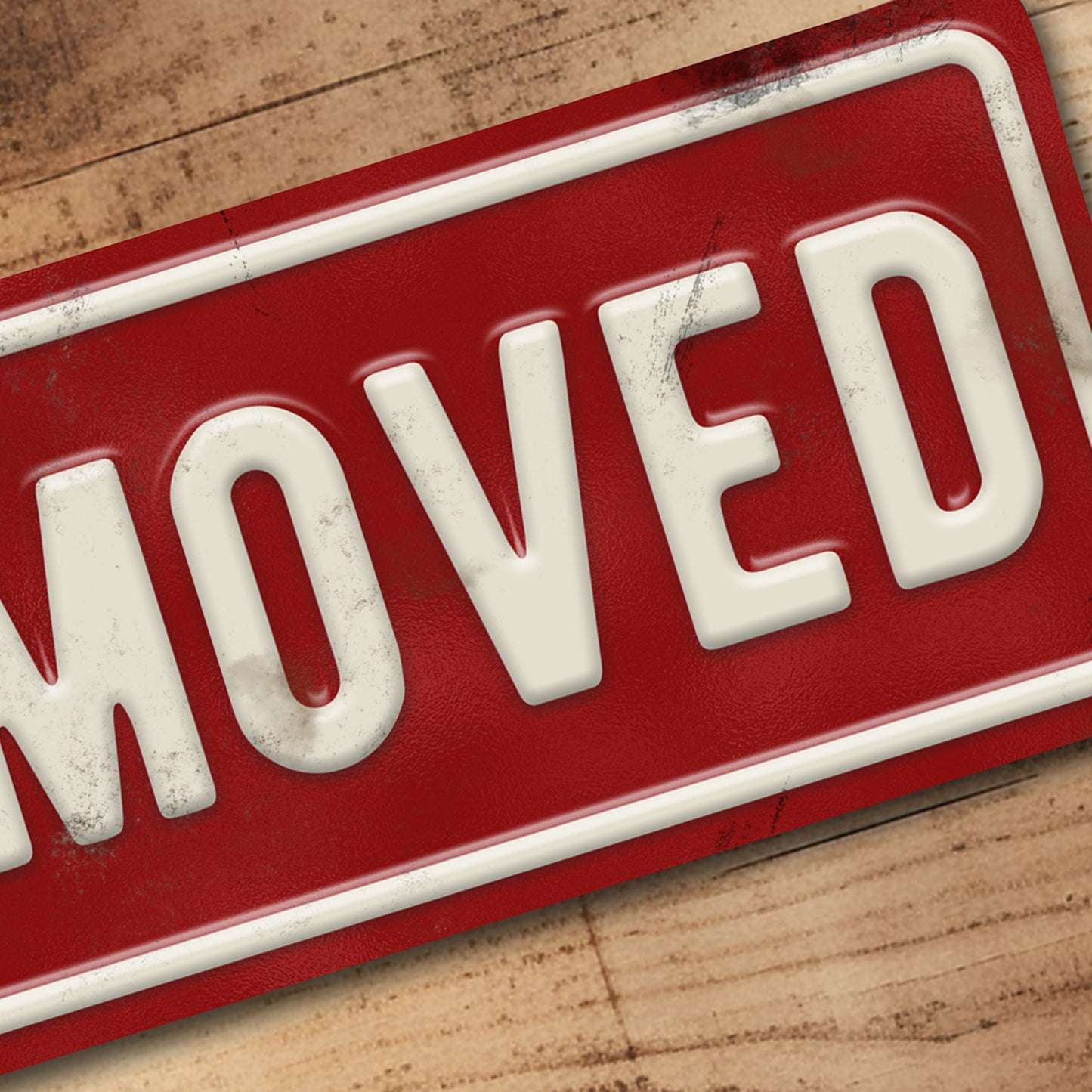 Man Cave Metal Sign Retro Not To Be Moved Train Railway Sign - 100x305mm