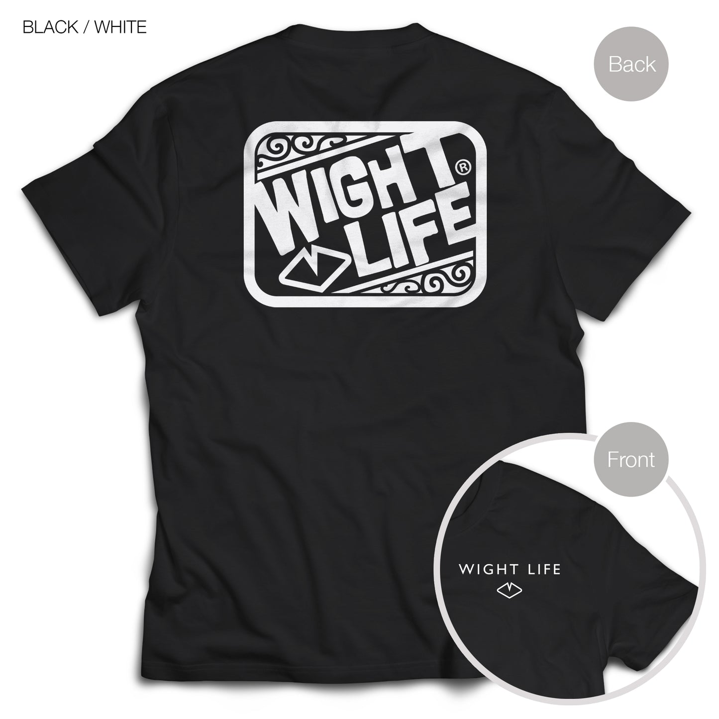 Wight Life T-Shirt - Abstract Surf- Unisex Isle of Wight Tee