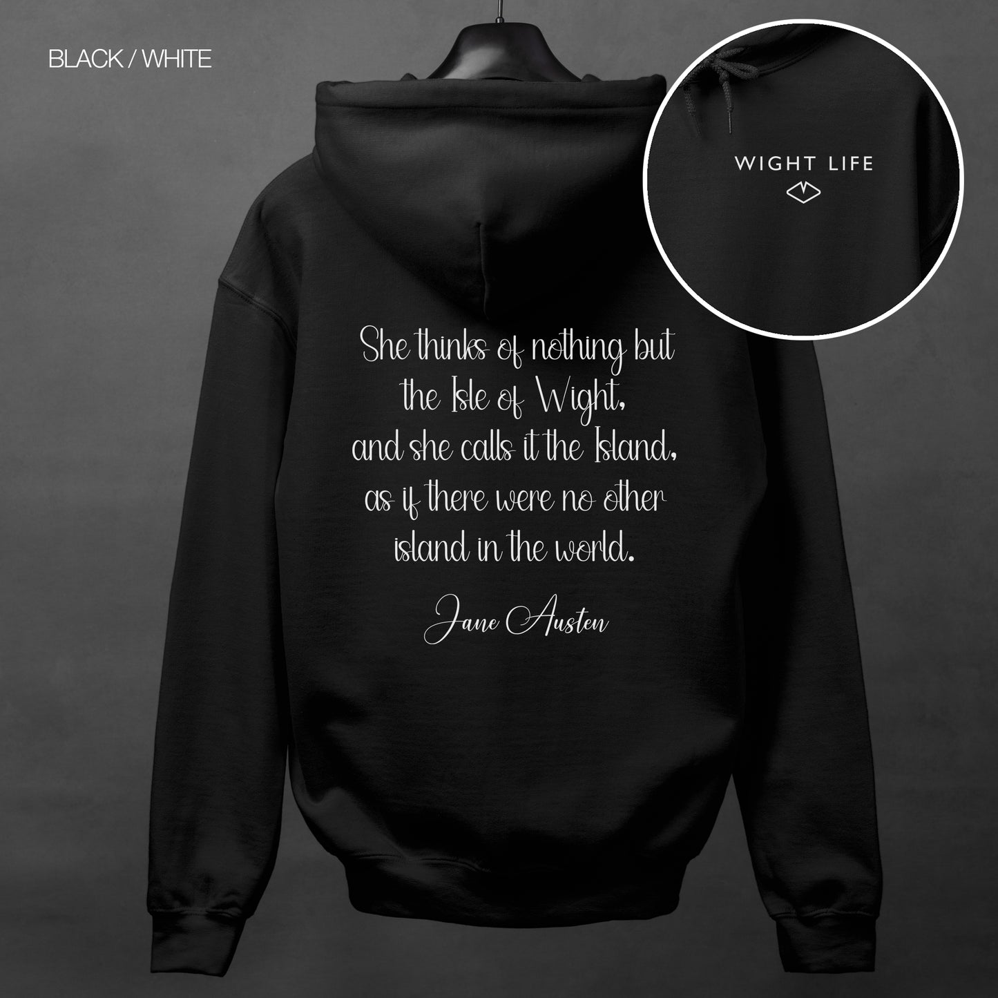 Wight Life Hoodie - Jane Austen - WLH19