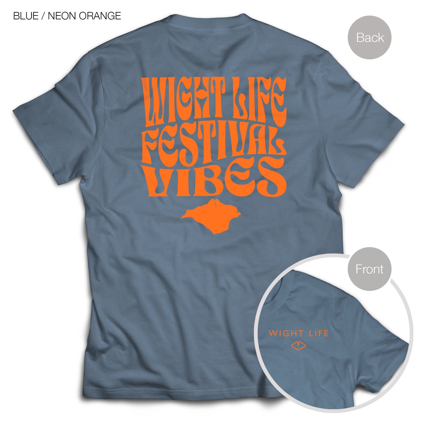 Wight Life Neon Festival T-Shirt - Festival Vibes Neon Colours