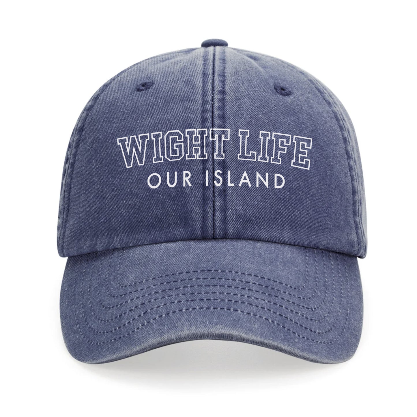 Wight Life Logo College Baseball Cap - Isle of Wight Collection