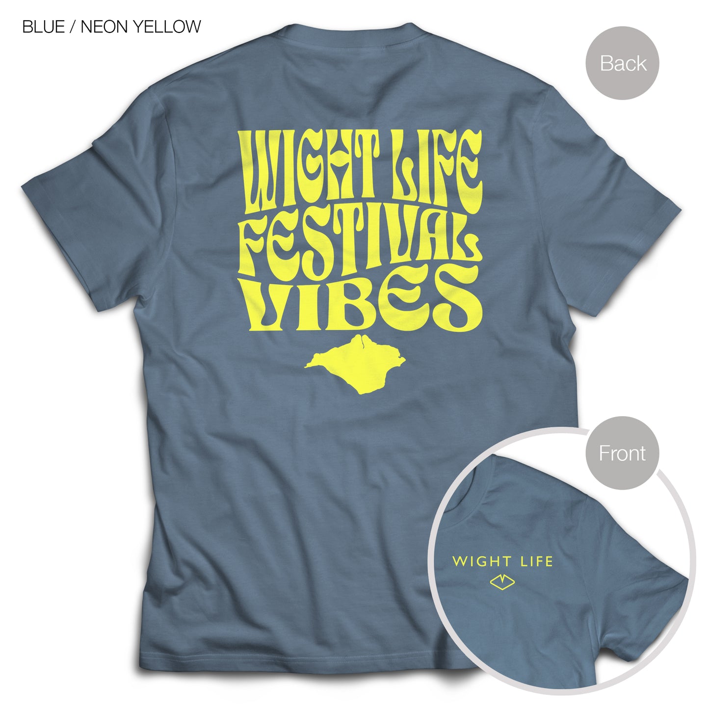 Wight Life Neon Festival T-Shirt - Festival Vibes Neon Colours