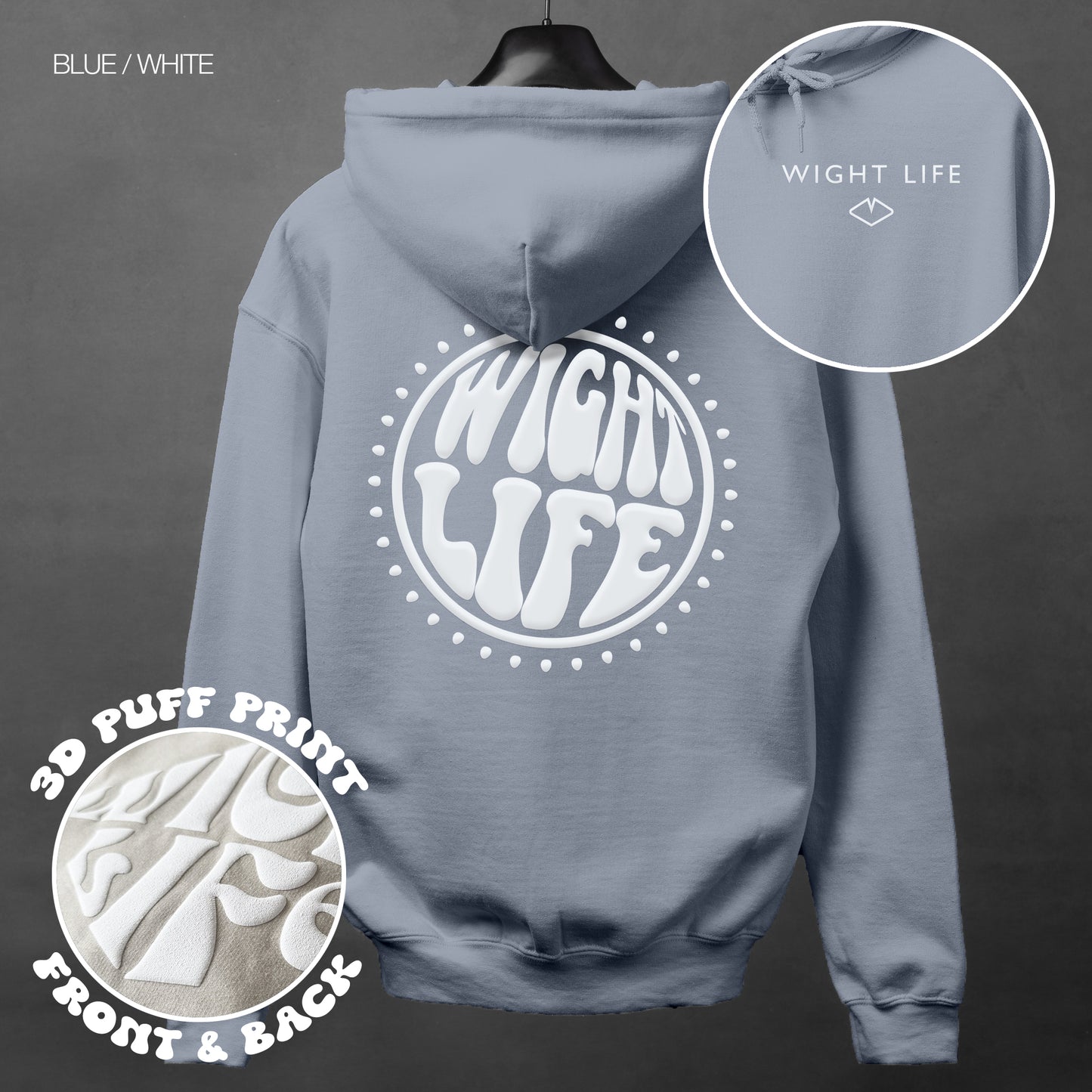 Wight Life Hoodie - PUFF PRINT - Power Circle