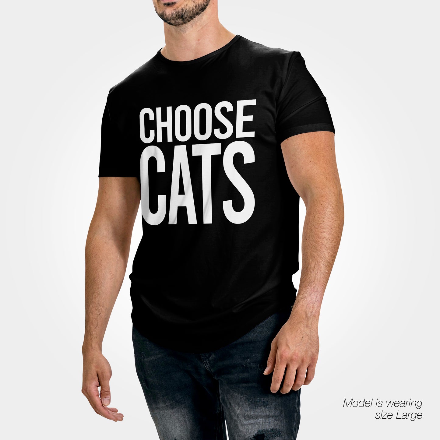 Choose Cats T-Shirt - Funny Slogan T-Shirt - Cat Lover Tee