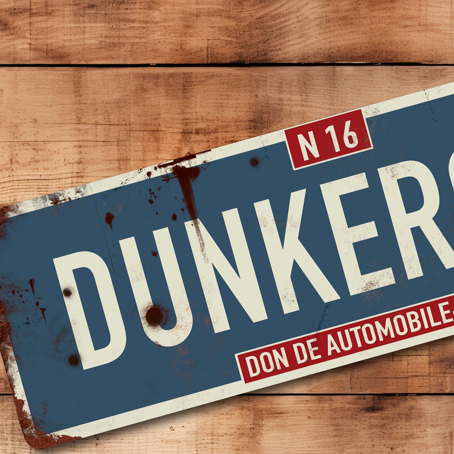 World War Dunkirk Metal Sign Plaque Allied Army Military WW2 - 100x305mm