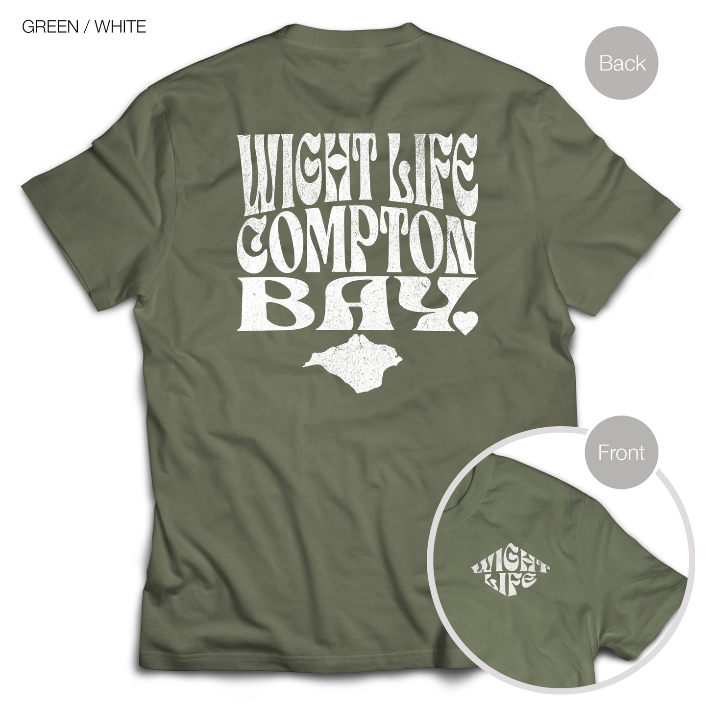 Wight Life T-Shirt - Compton Bay - WLT05