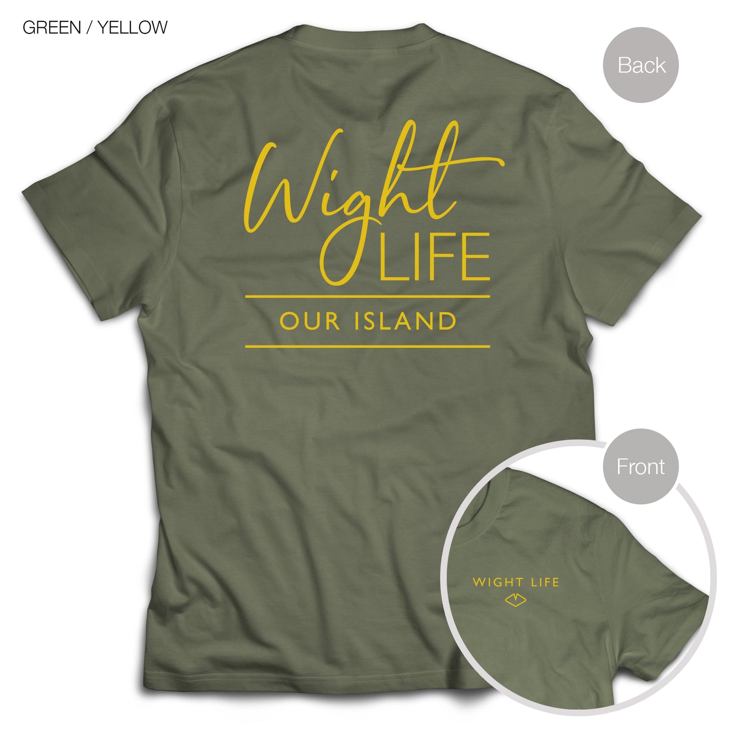 Wight Life T-Shirt - Script Design- Unisex Isle of Wight Tee