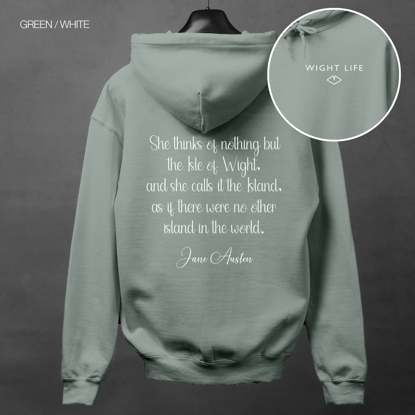 Wight Life Hoodie - Jane Austen - WLH19