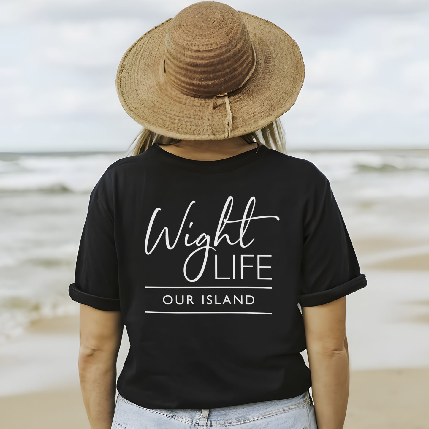Wight Life T-Shirt - Script Design- Unisex Isle of Wight Tee