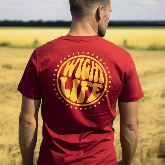 Wight Life T-Shirt - 60s Power Circle- Unisex Isle of Wight Tee