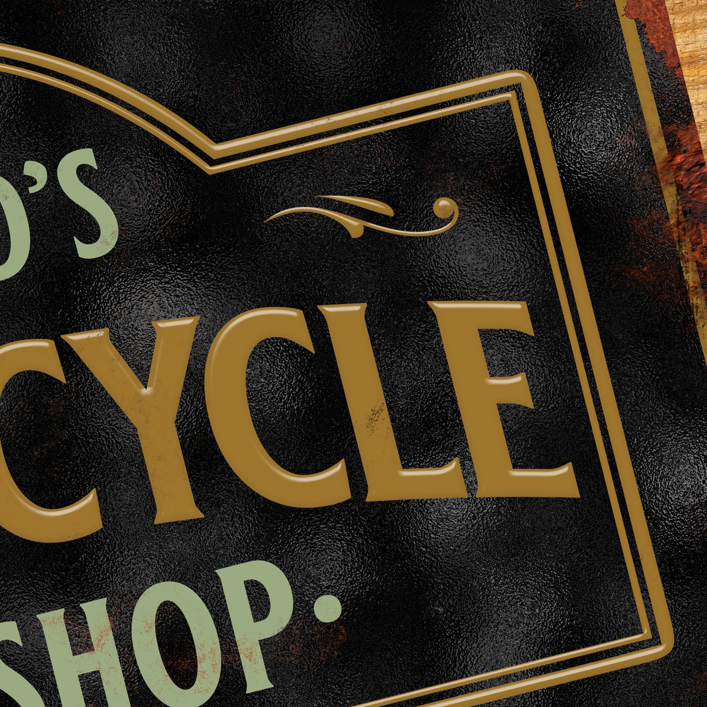 Personalised Motorcycle Workshop Sign Metal Man Cave Custom Sign 305 x 200mm