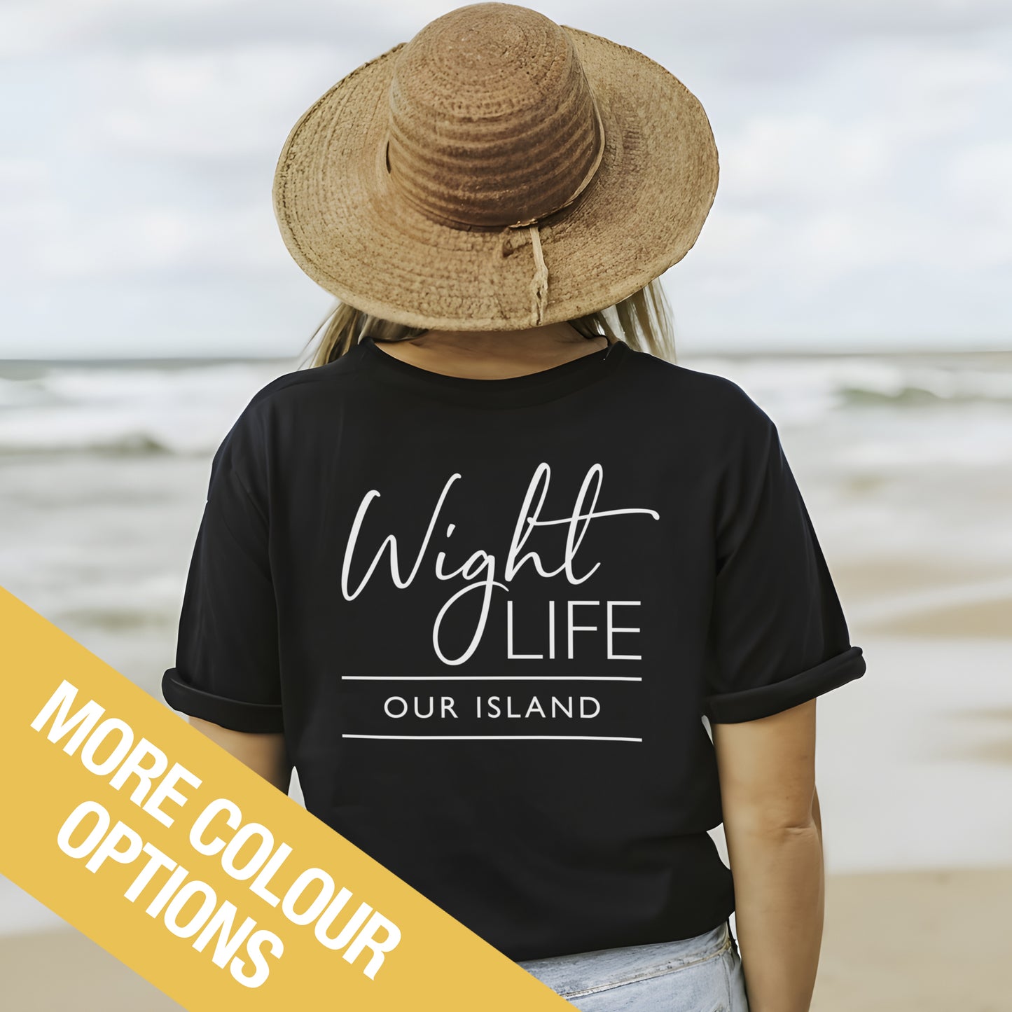 Wight Life T-Shirt - Script Design- Unisex Isle of Wight Tee