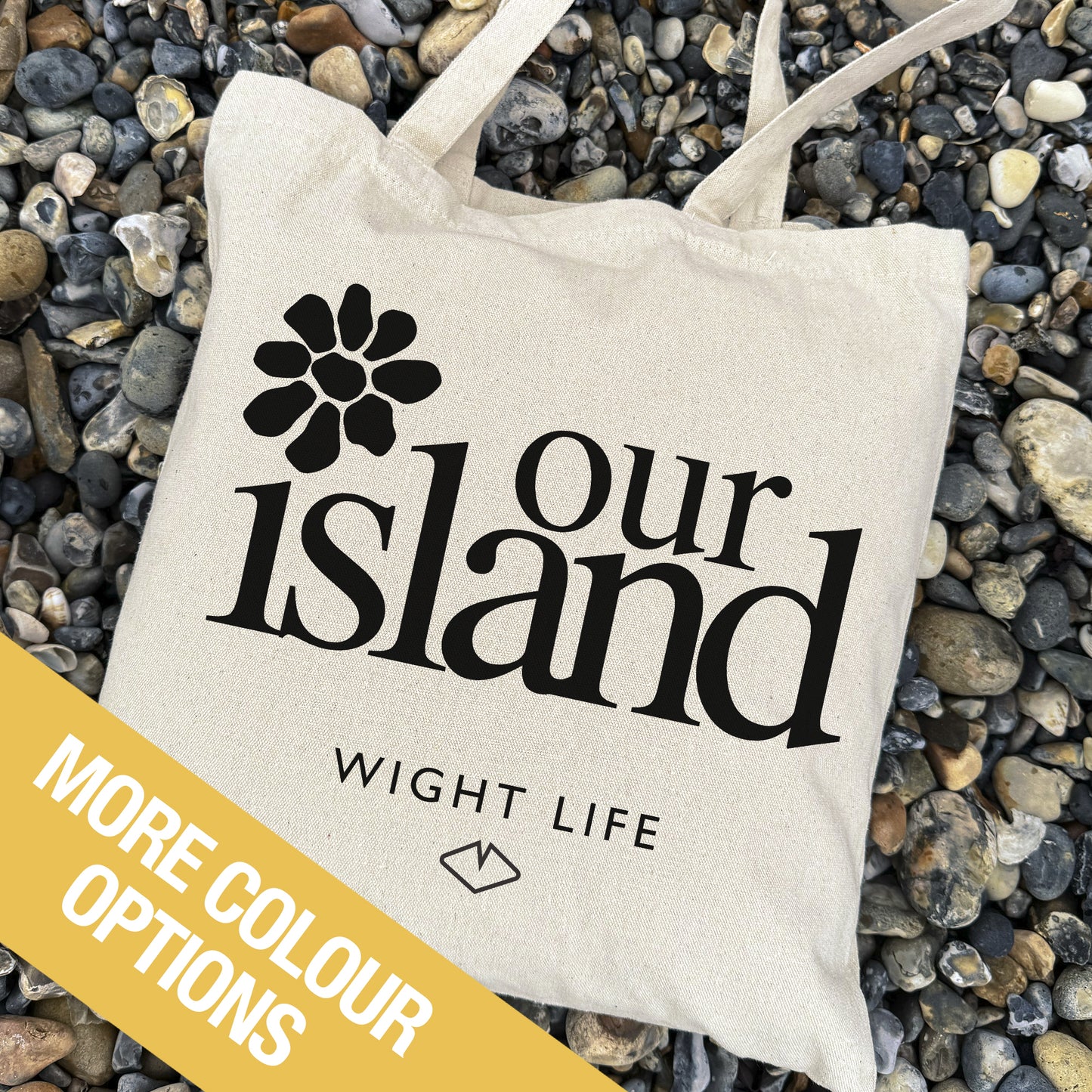 Wight Life Tote Bag - Our Island Flower - Shopping Bag