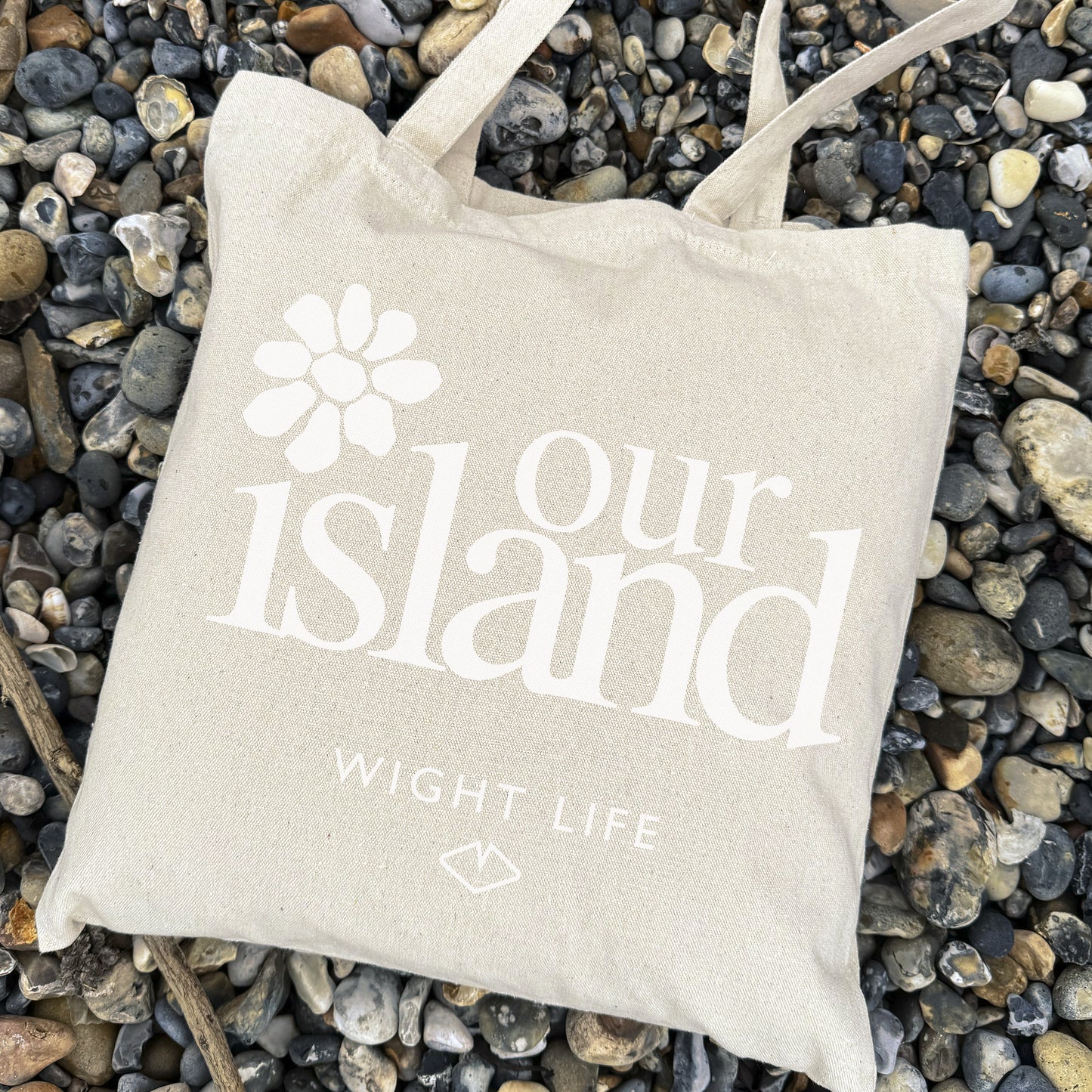 Wight Life Tote Bag - Our Island Flower - Shopping Bag