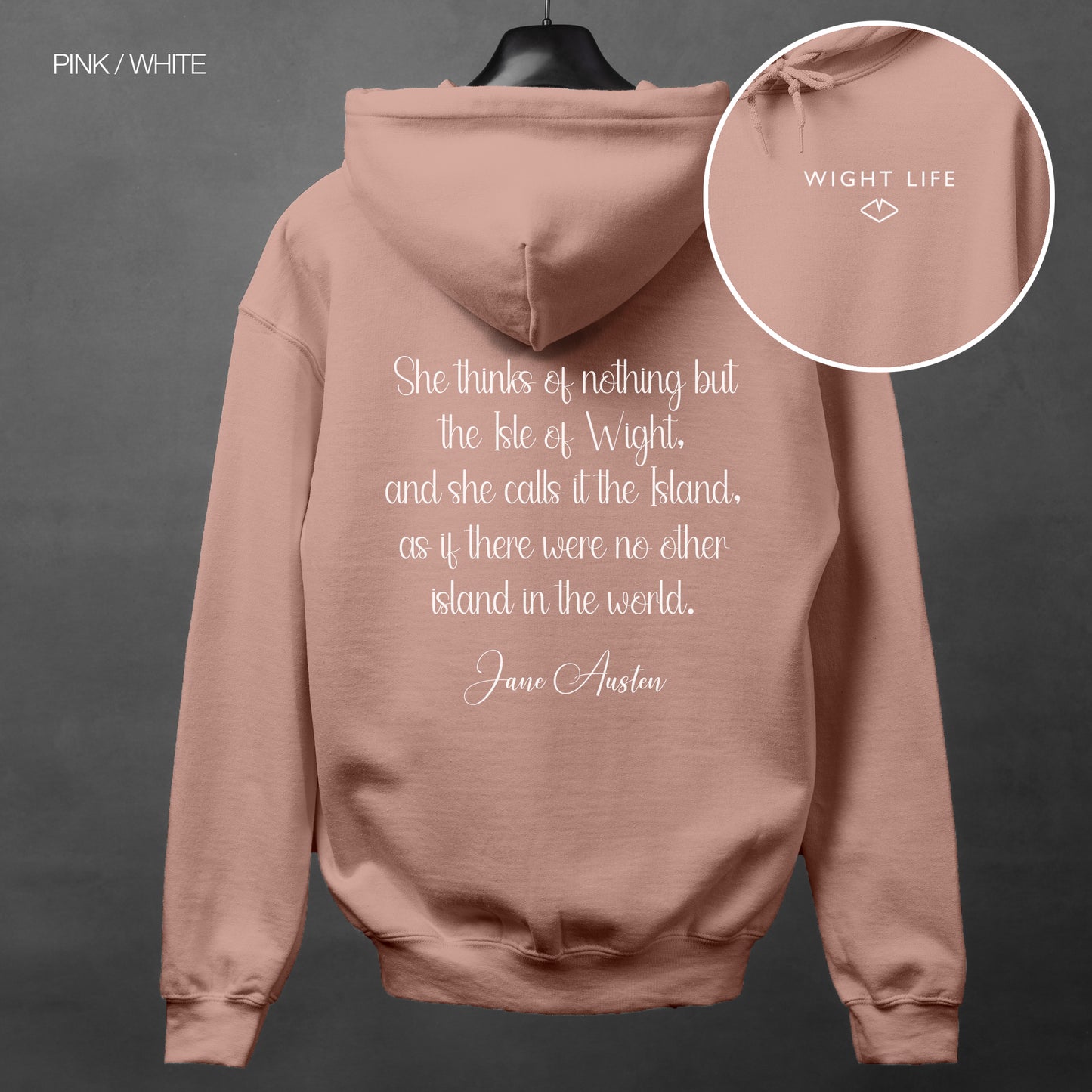 Wight Life Hoodie - Jane Austen - WLH19