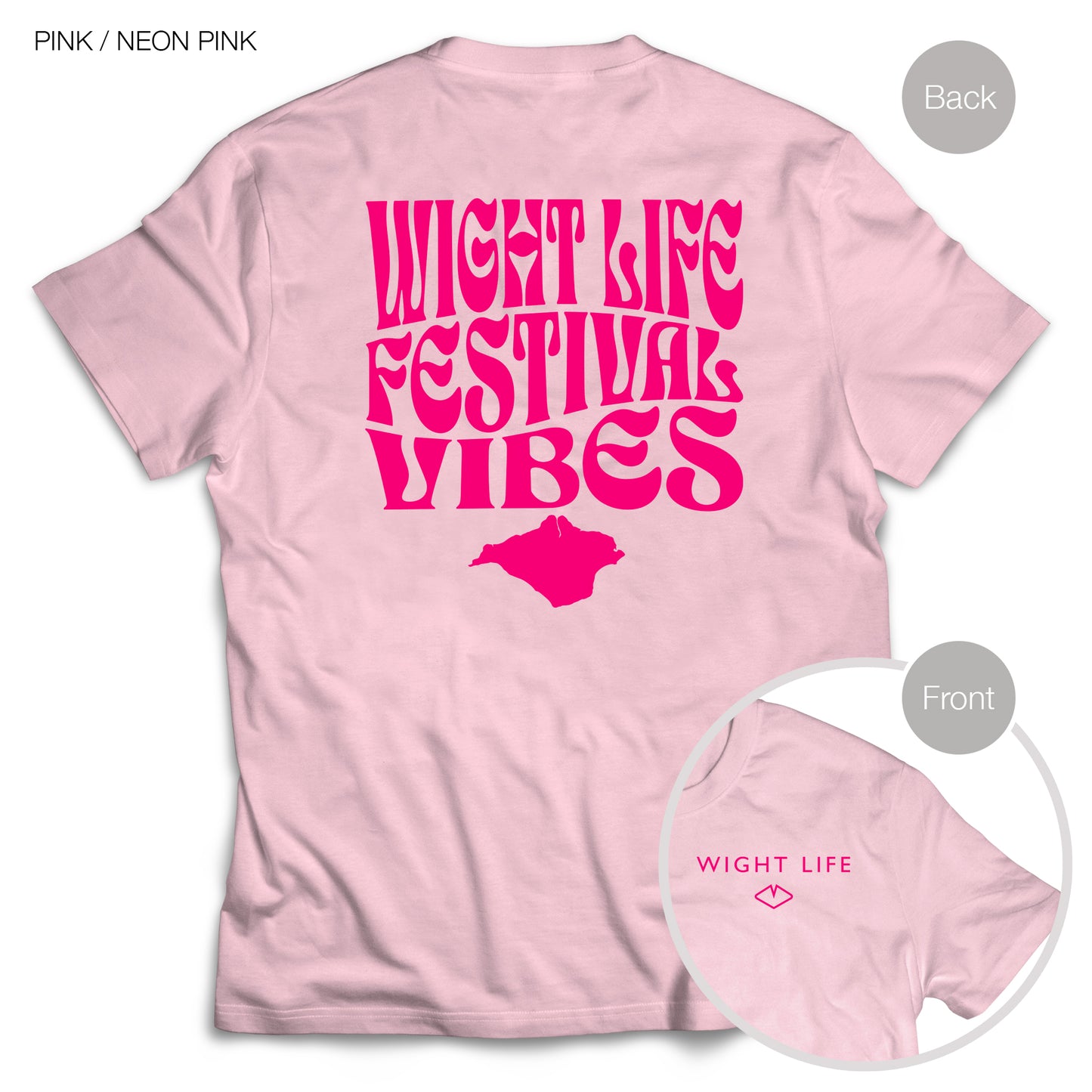 Wight Life Neon Festival T-Shirt - Festival Vibes Neon Colours