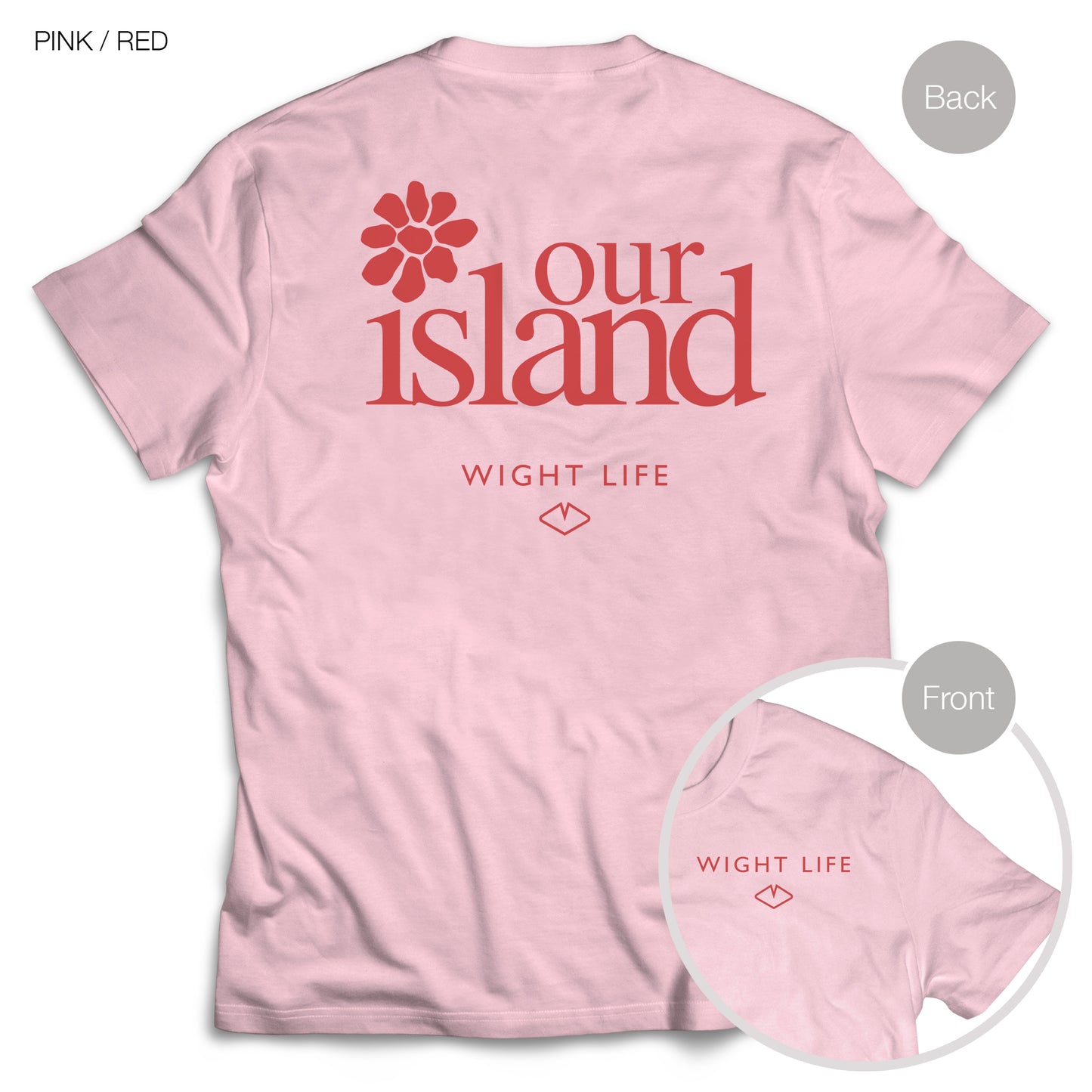 Wight Life T-Shirt - Our Island flower- Unisex Isle of Wight Tee