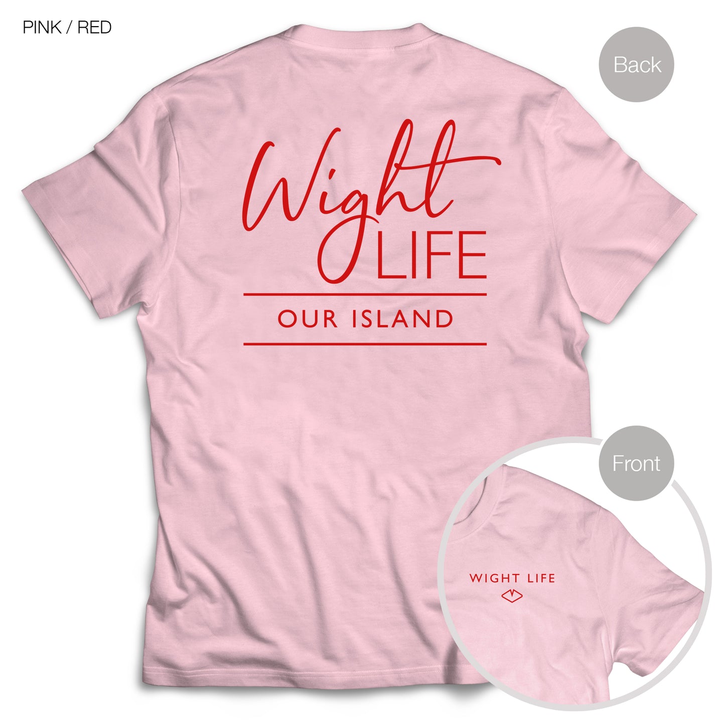 Wight Life T-Shirt - Script Design- Unisex Isle of Wight Tee