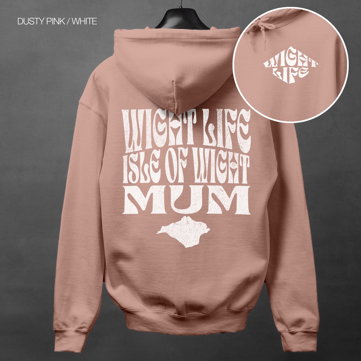 Wight Life Hoodie - Isle of Wight Mum - WLH14