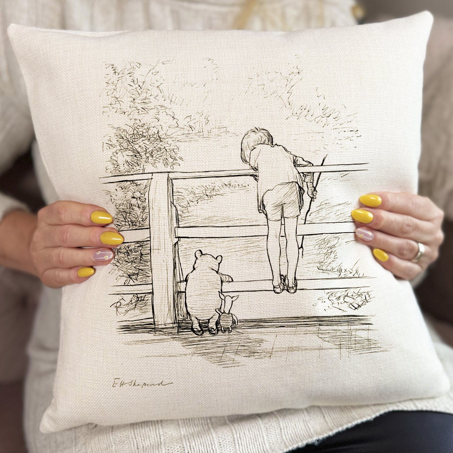 Winnie the Pooh - Pooh Sticks - Cushion Cover