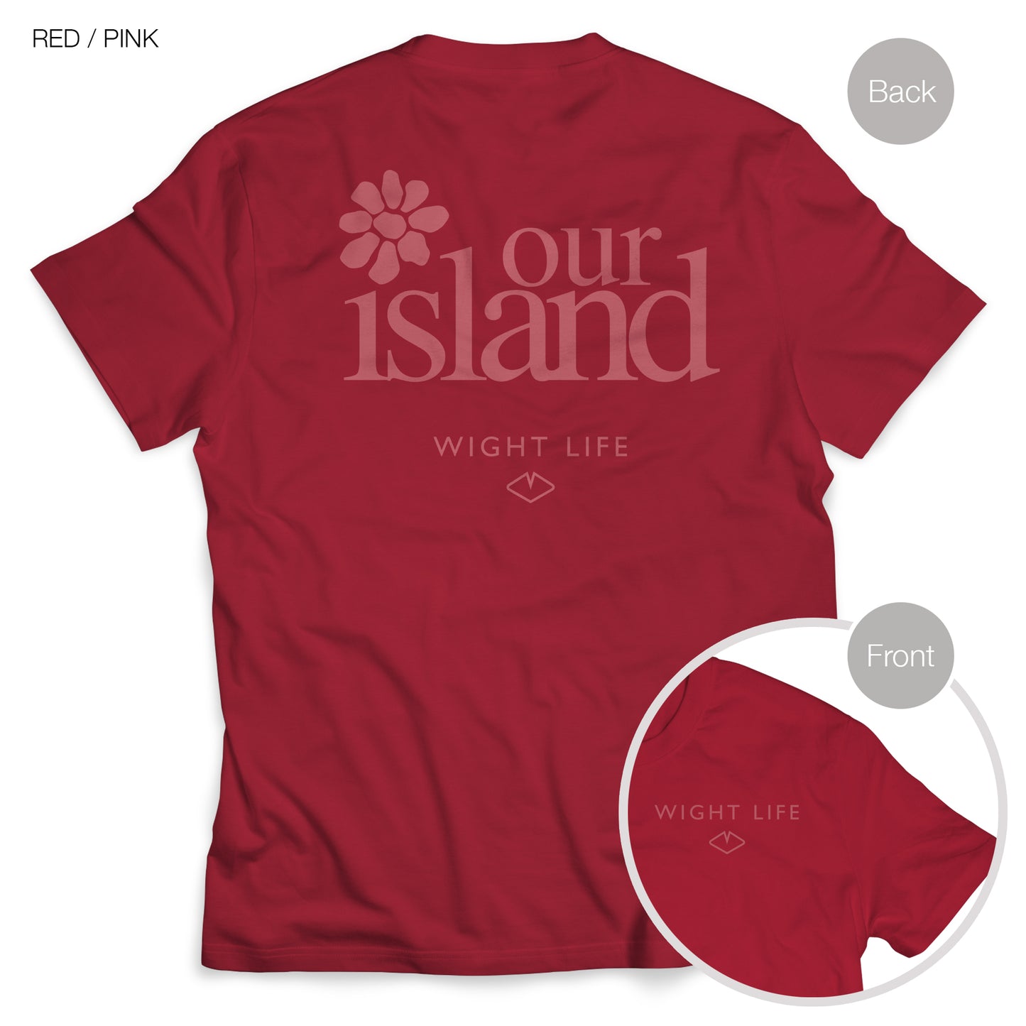 Wight Life T-Shirt - Our Island flower- Unisex Isle of Wight Tee