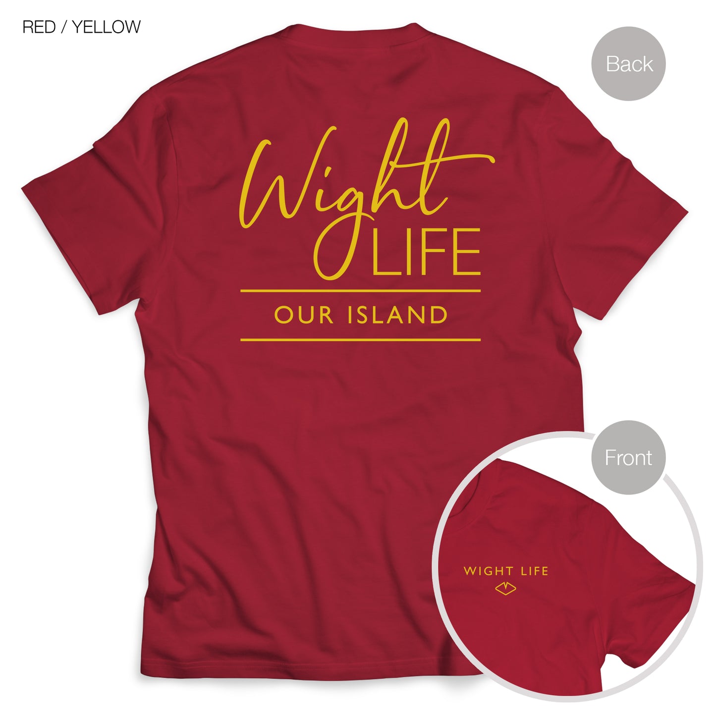 Wight Life T-Shirt - Script Design- Unisex Isle of Wight Tee