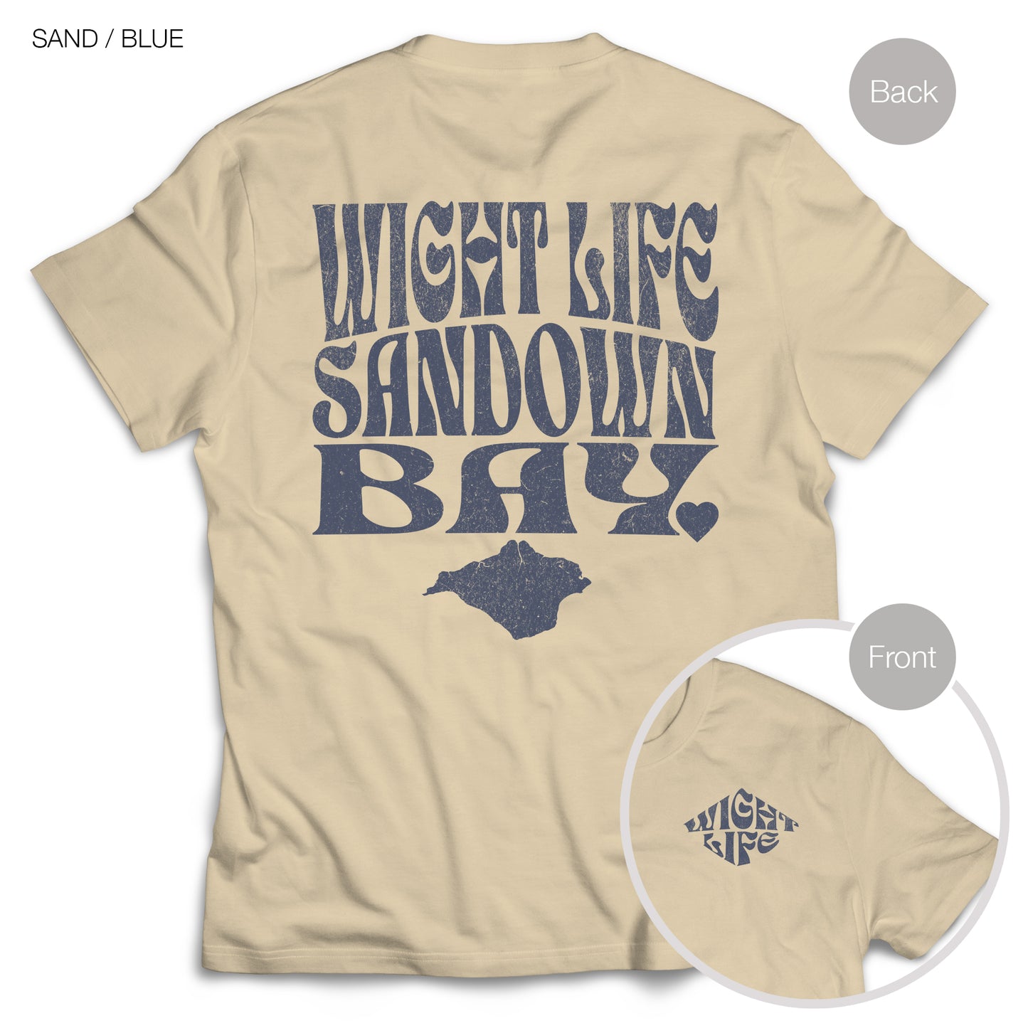 Wight Life T-Shirt - Sandown Bay - WLT06