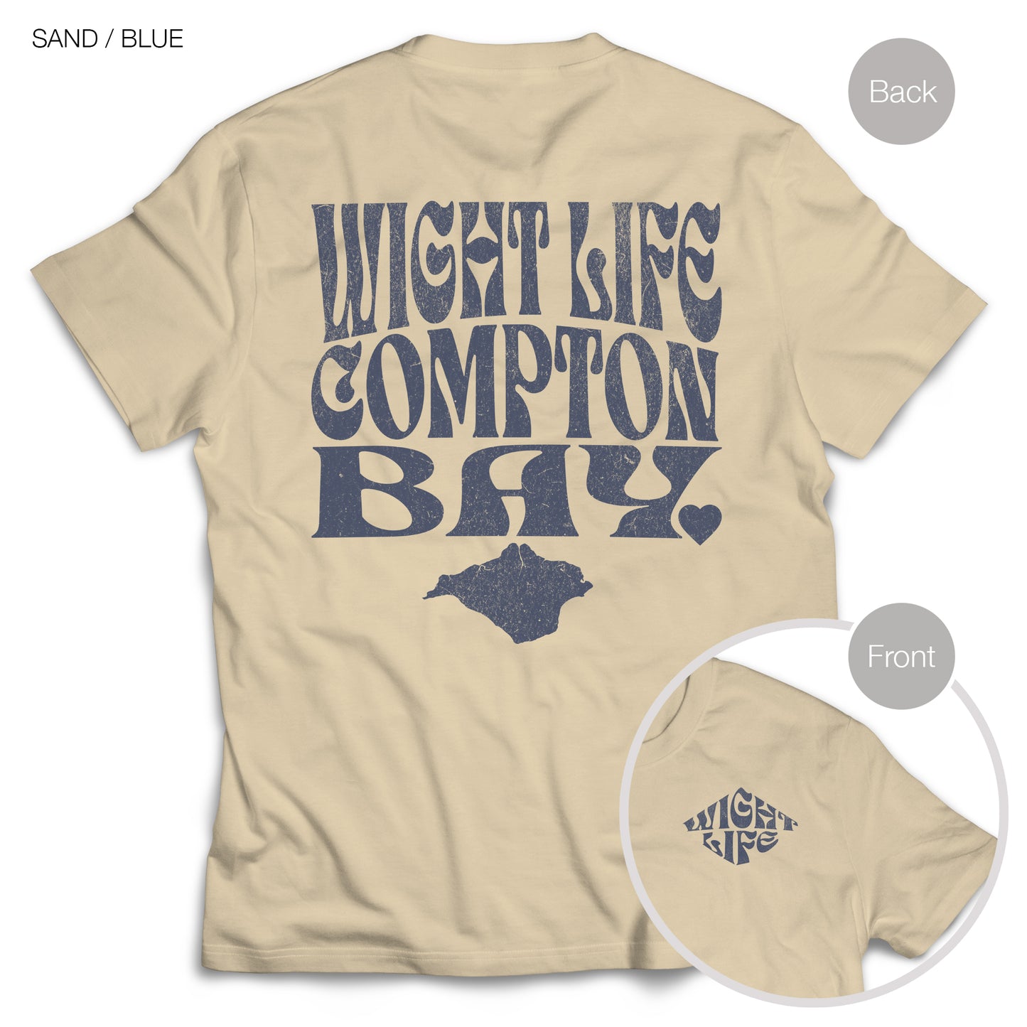 Wight Life T-Shirt - Compton Bay - WLT05