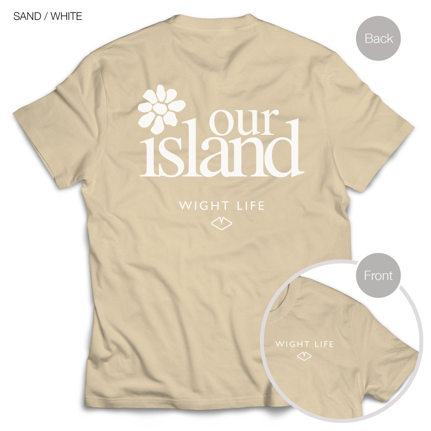 Wight Life T-Shirt - Our Island flower- Unisex Isle of Wight Tee