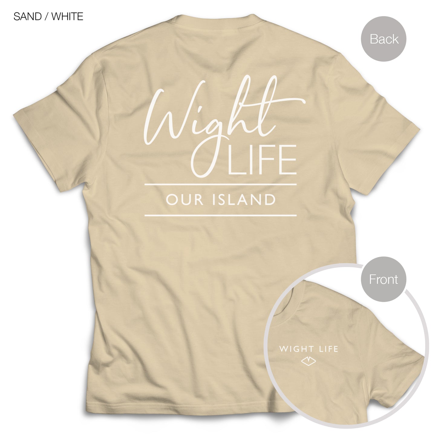 Wight Life T-Shirt - Script Design- Unisex Isle of Wight Tee