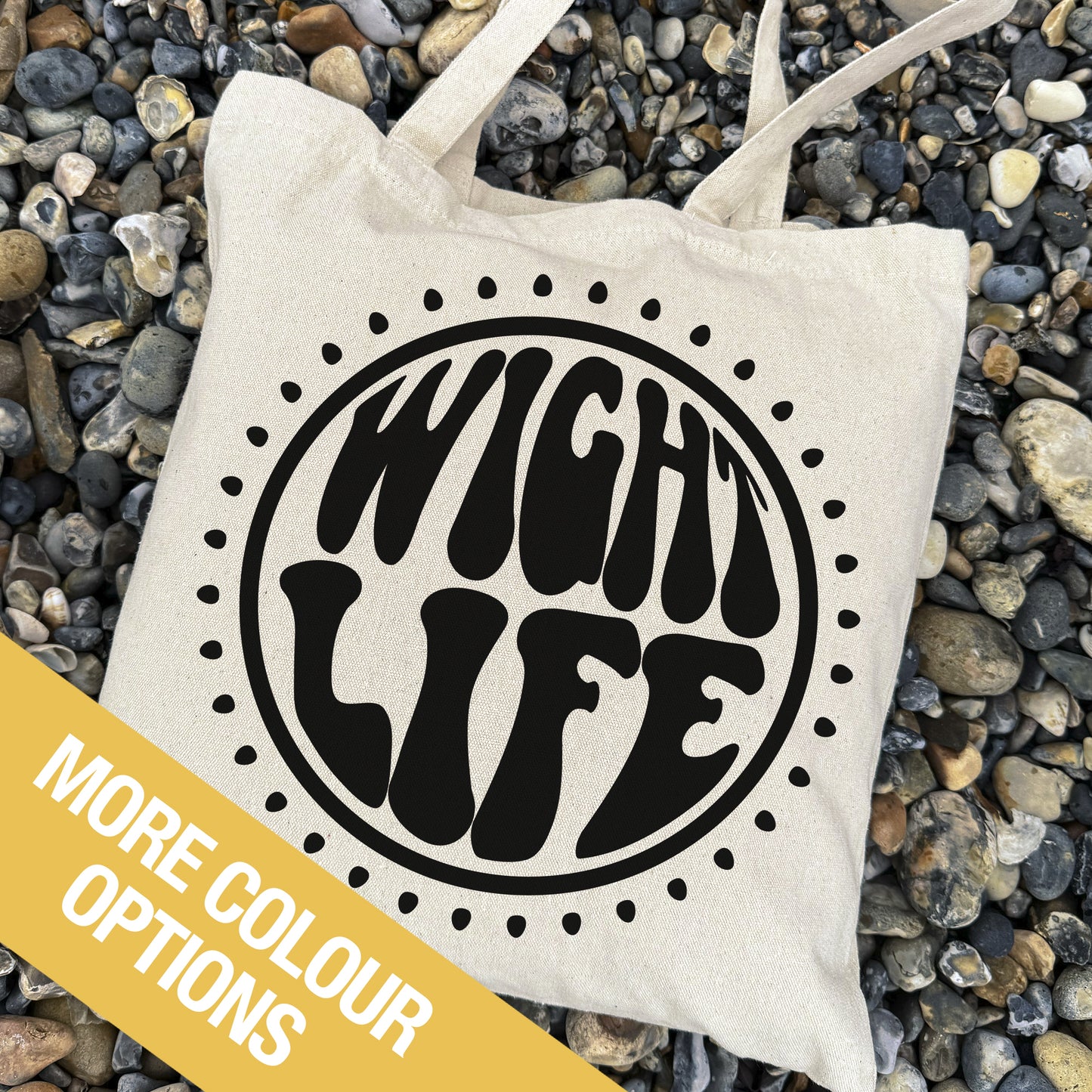 Wight Life Tote Bag - Sixties Power Circle - Shopping Bag