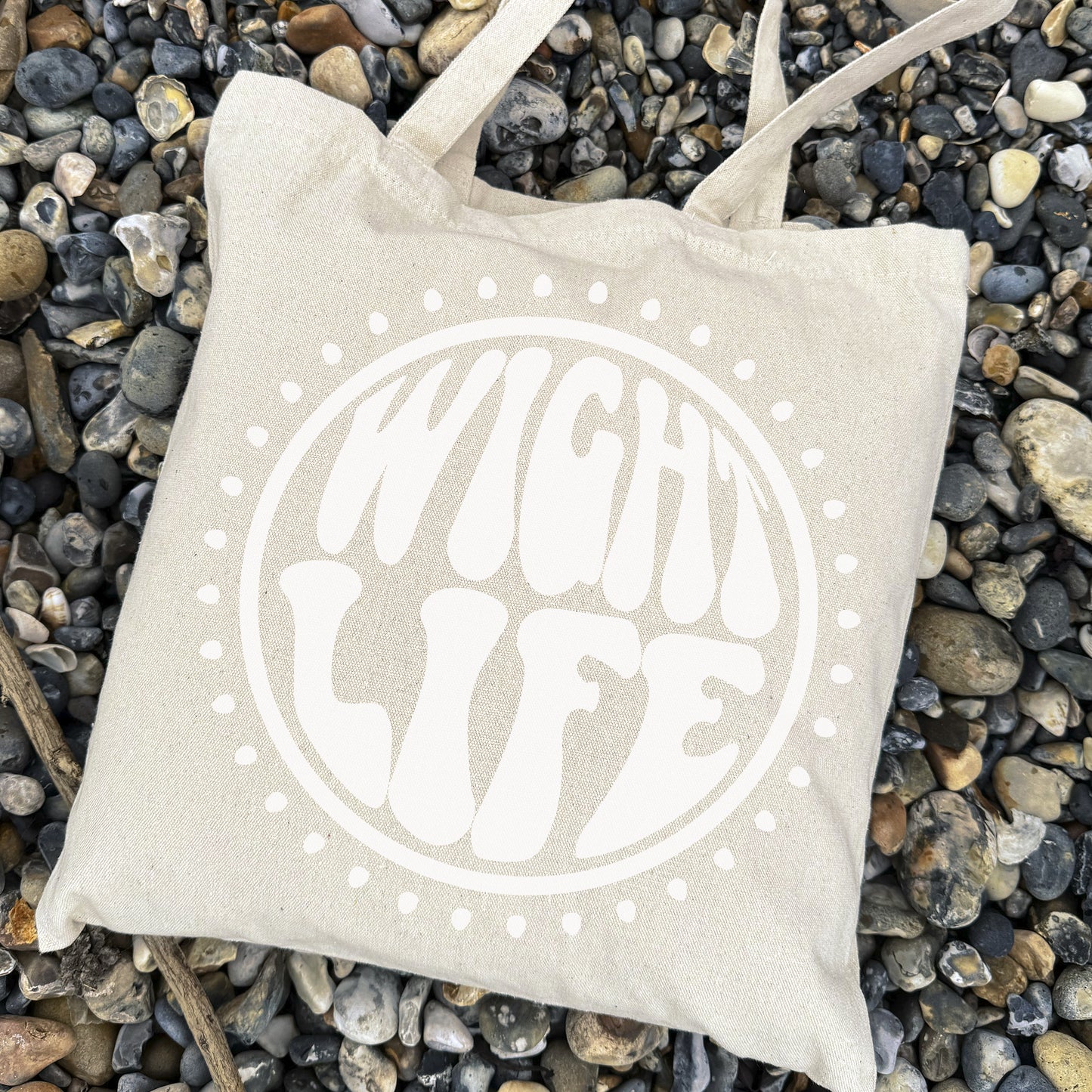 Wight Life Tote Bag - Sixties Power Circle - Shopping Bag