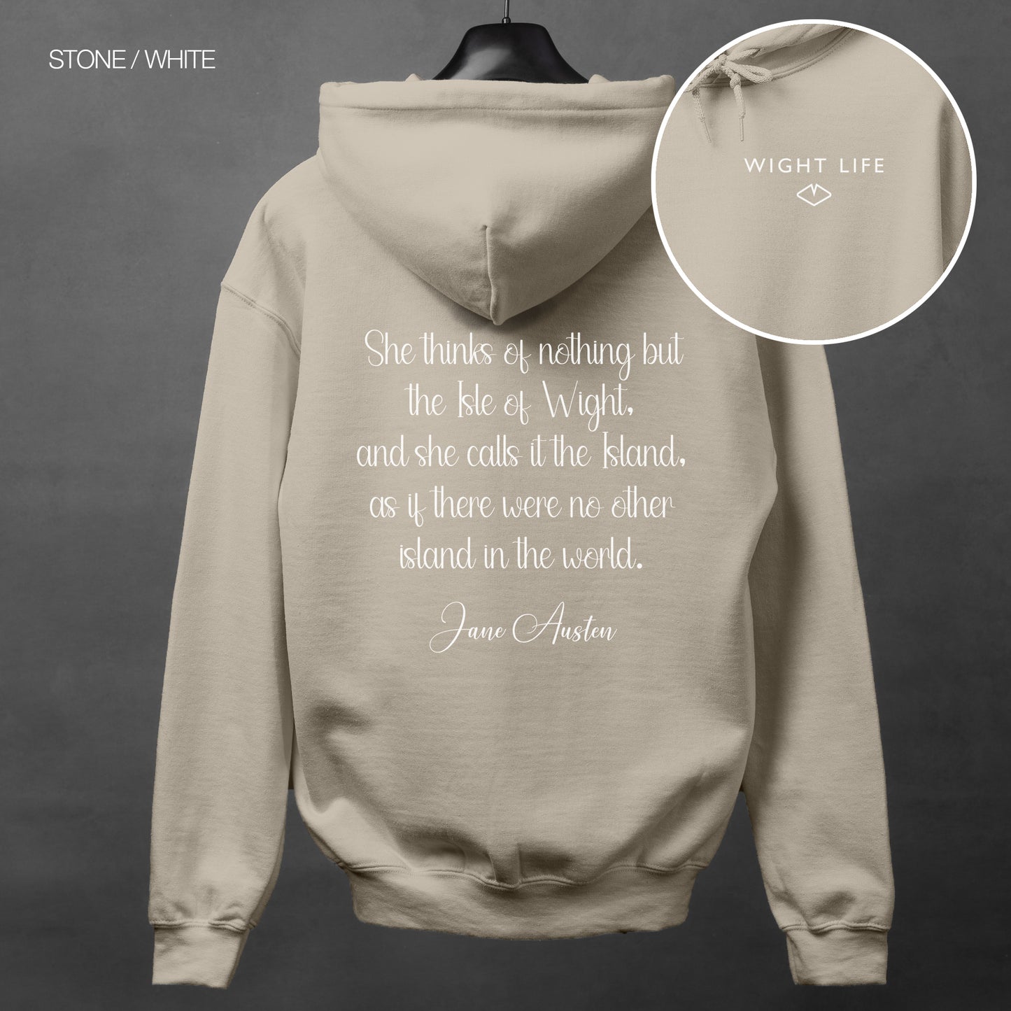Wight Life Hoodie - Jane Austen - WLH19