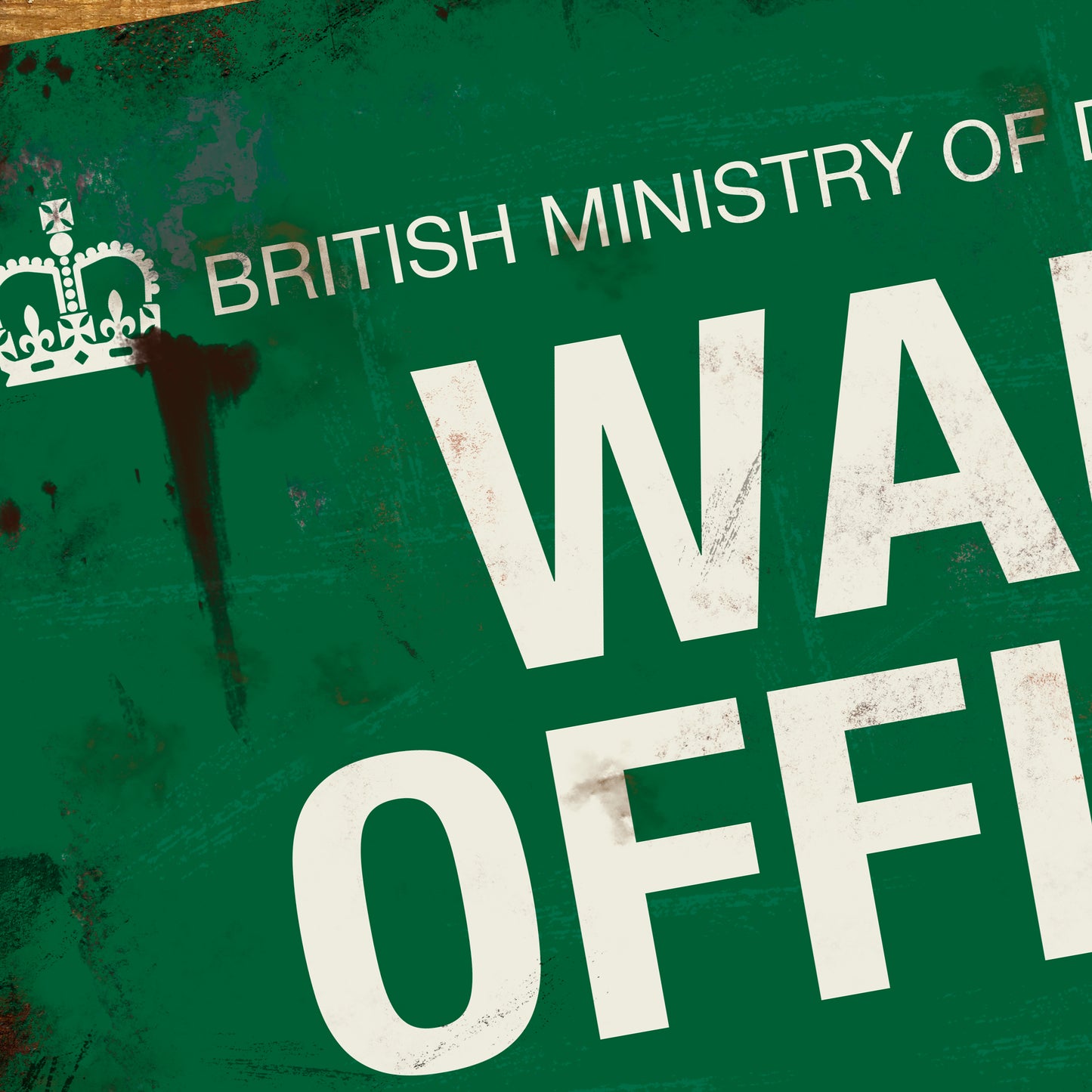 War Office Sign World War 2 Sign Wartime Vintage Metal Wall Sign 200x305mm