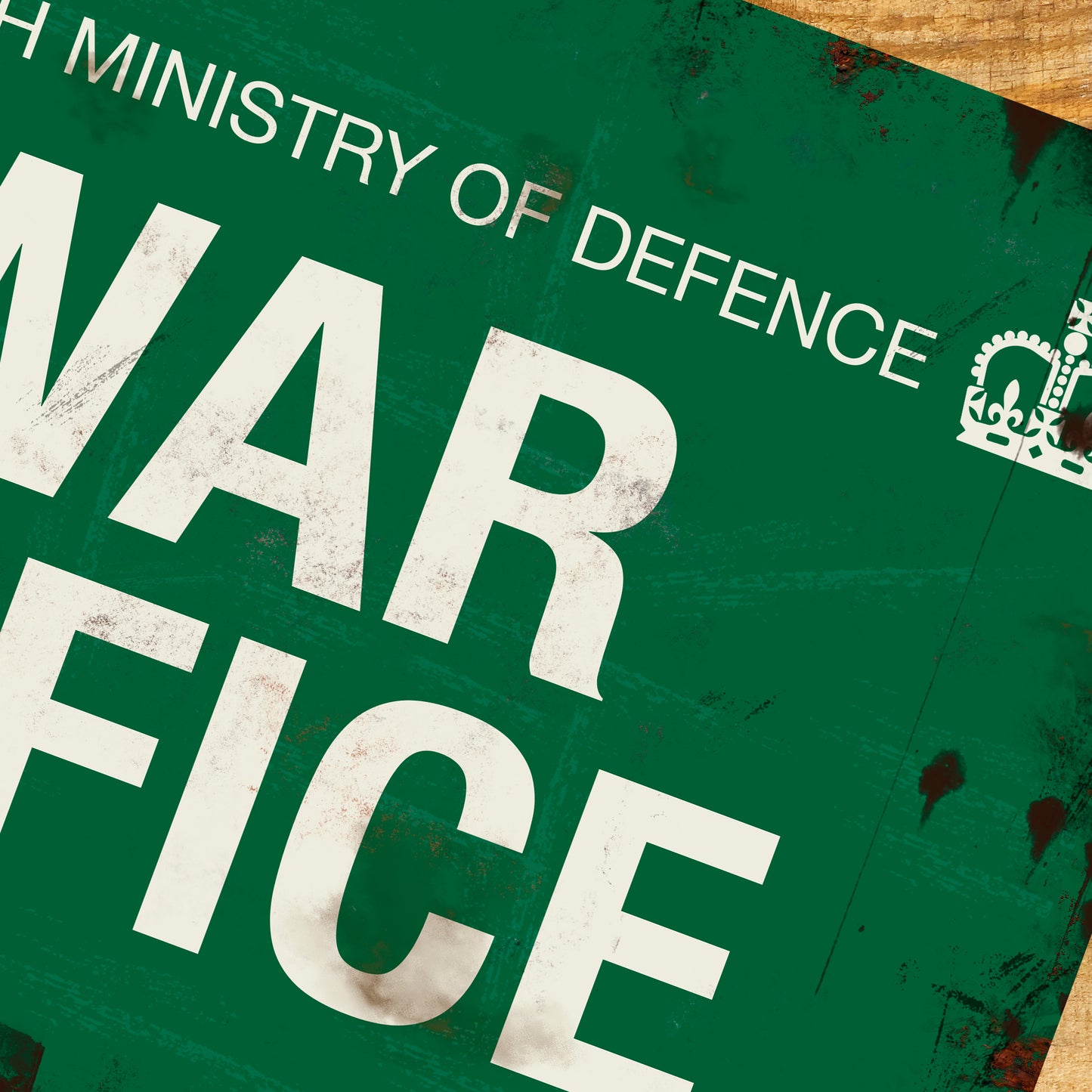 War Office Sign World War 2 Sign Wartime Vintage Metal Wall Sign 200x305mm