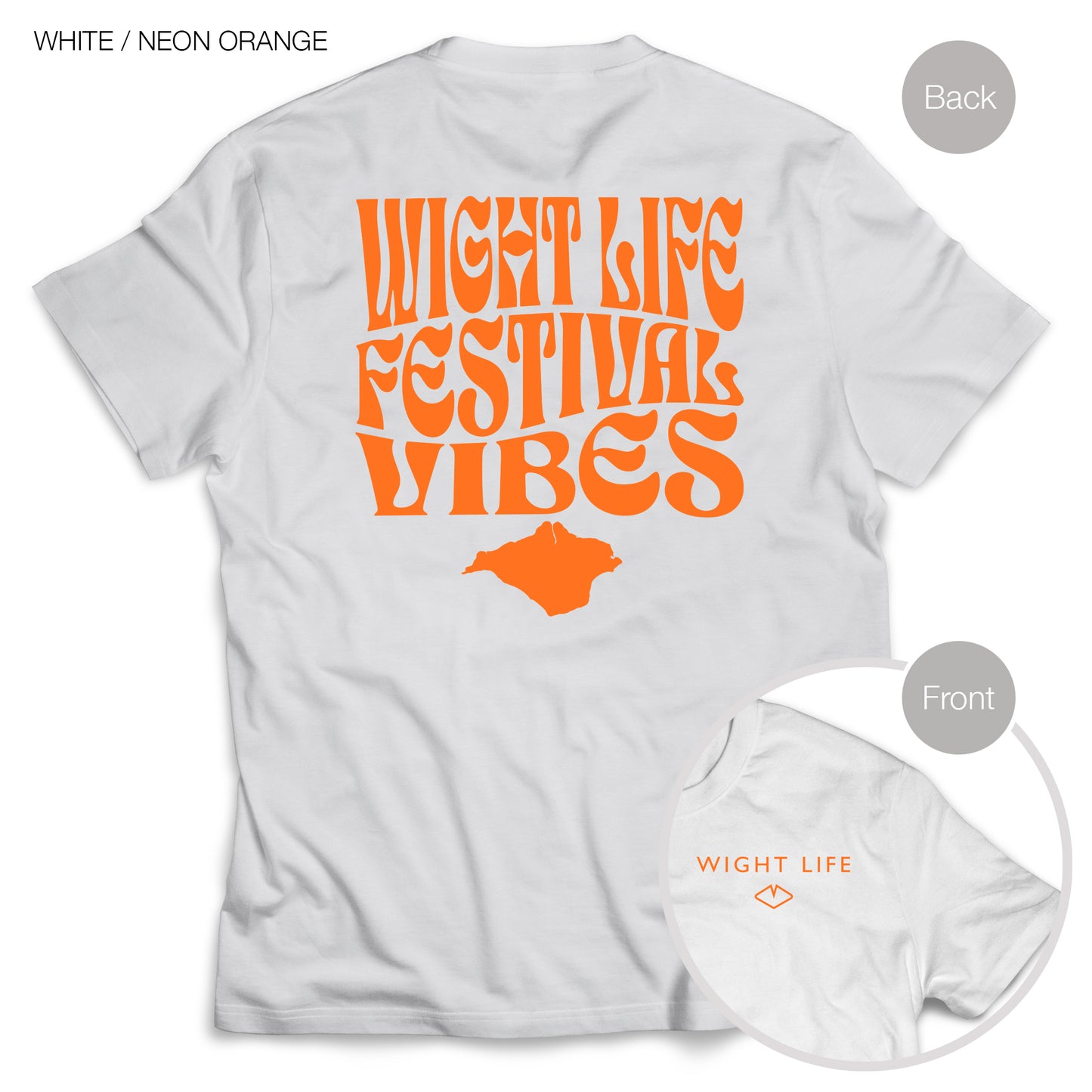 Wight Life Neon Festival T-Shirt - Festival Vibes Neon Colours
