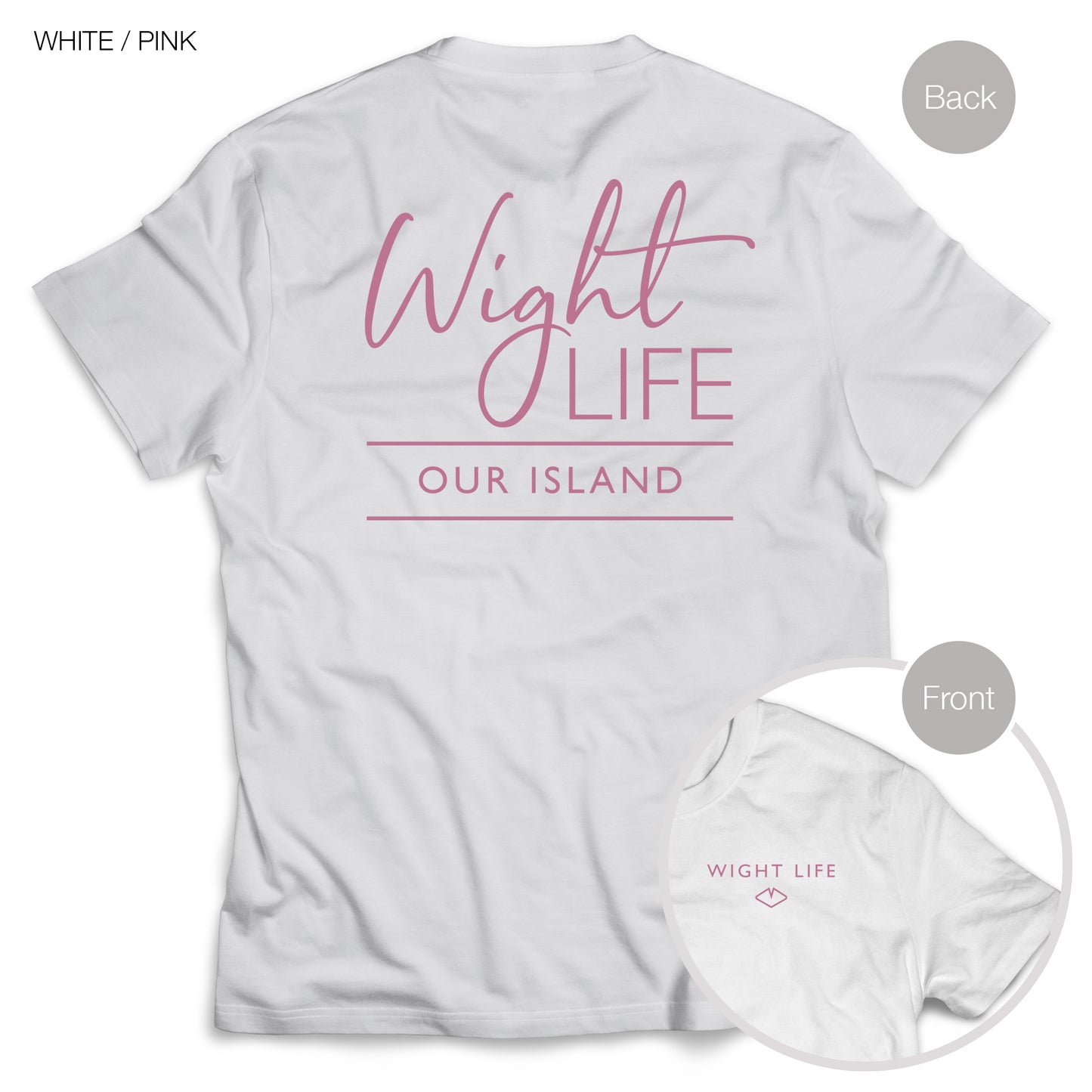 Wight Life T-Shirt - Script Design- Unisex Isle of Wight Tee