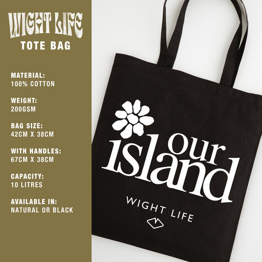 Wight Life Tote Bag - Our Island Flower - Shopping Bag