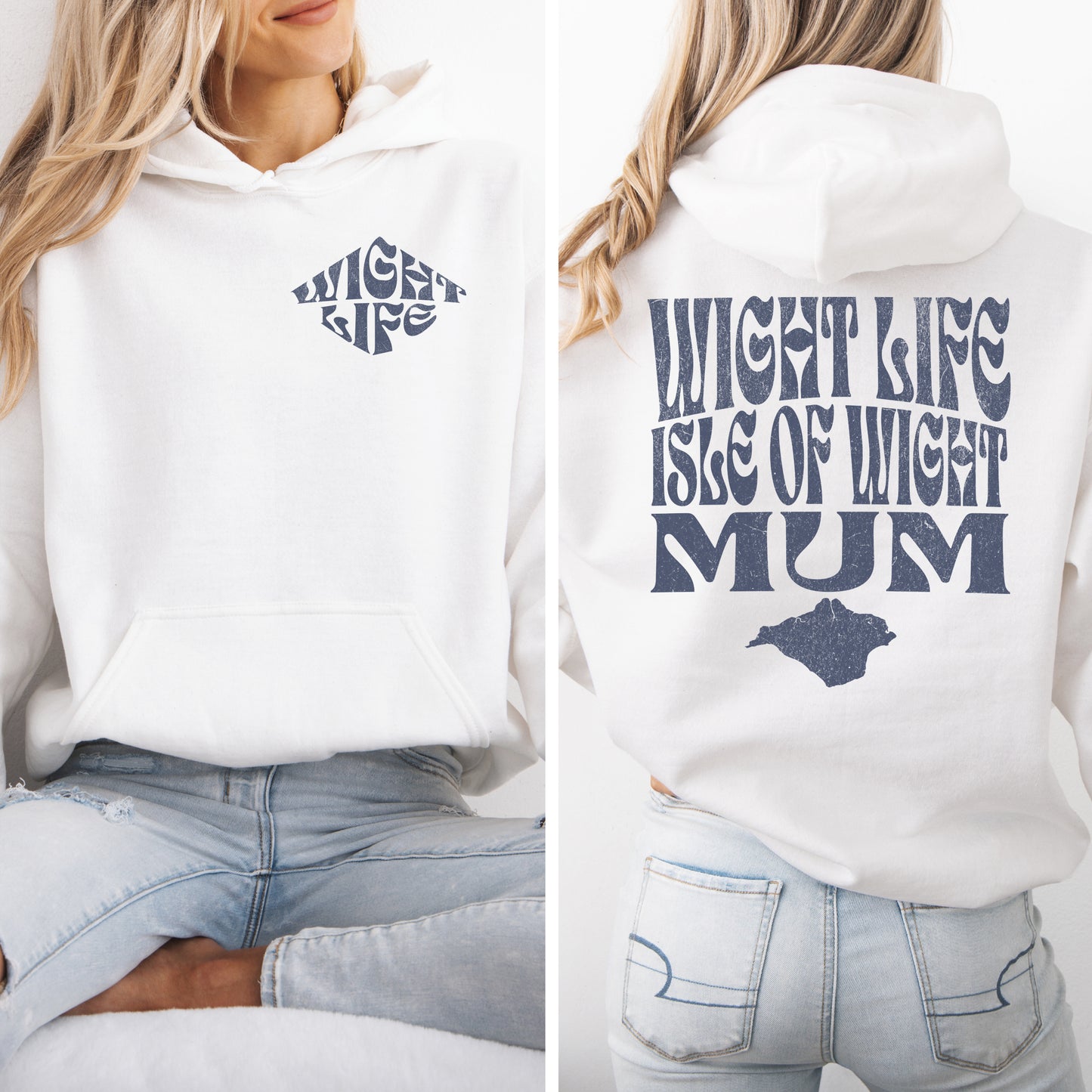 Wight Life Hoodie - Isle of Wight Mum - WLH14