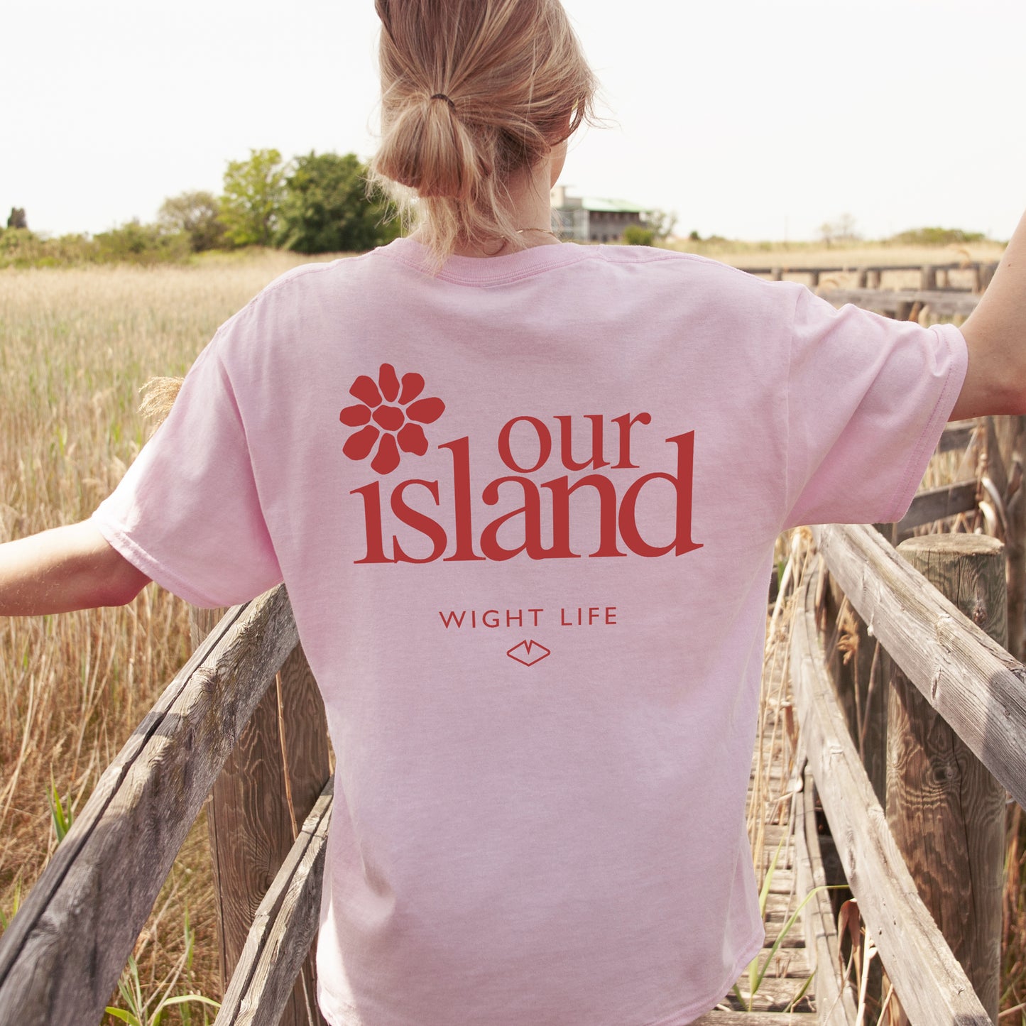 Wight Life T-Shirt - Our Island flower- Unisex Isle of Wight Tee