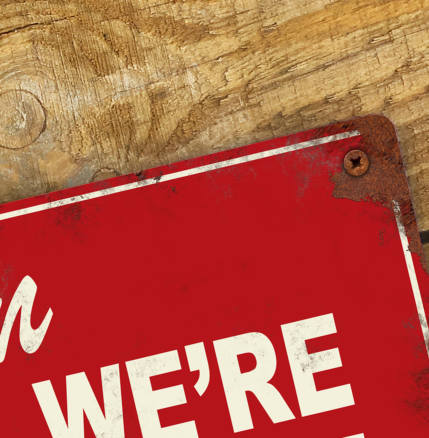 Shop Open Sign Vintage We Are Open Sign Metal Commercial Premises Sign 200x305mm