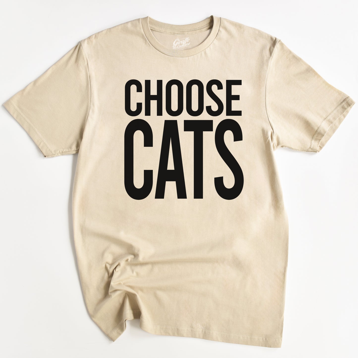 Choose Cats T-Shirt - Funny Slogan T-Shirt - Cat Lover Tee