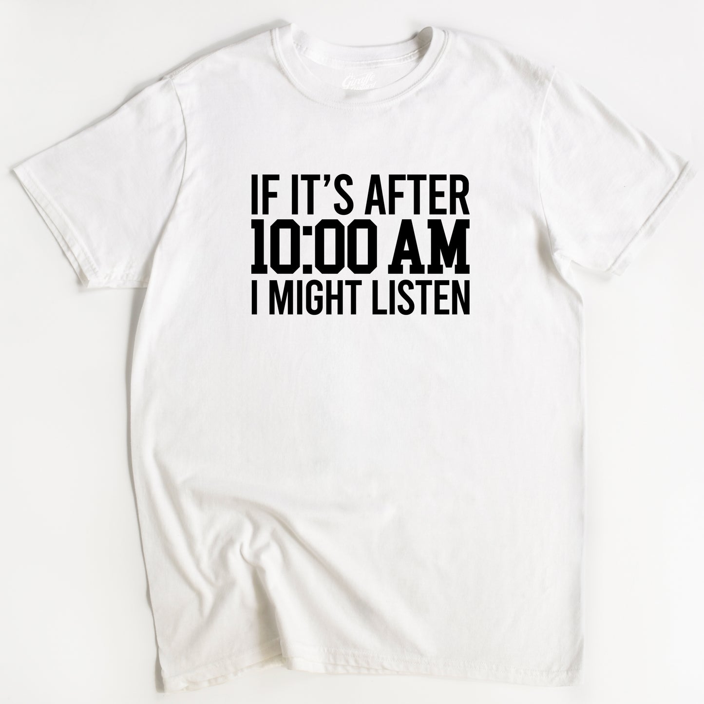 Lazy T-Shirt - Funny Slogan T-Shirt - Not a Morning Person - After 10AM