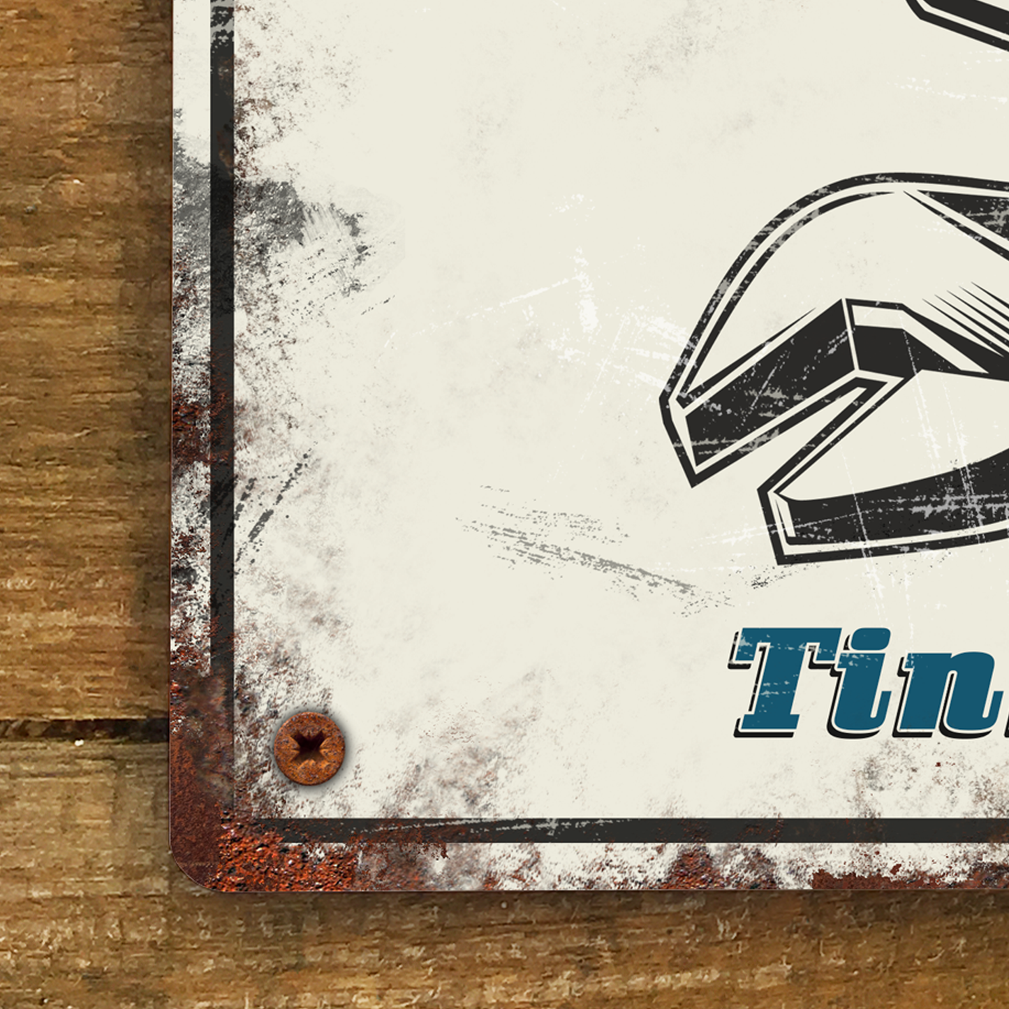 Personalised Man Cave Sign Custom Workshop Metal Sign 200mm x 305mm