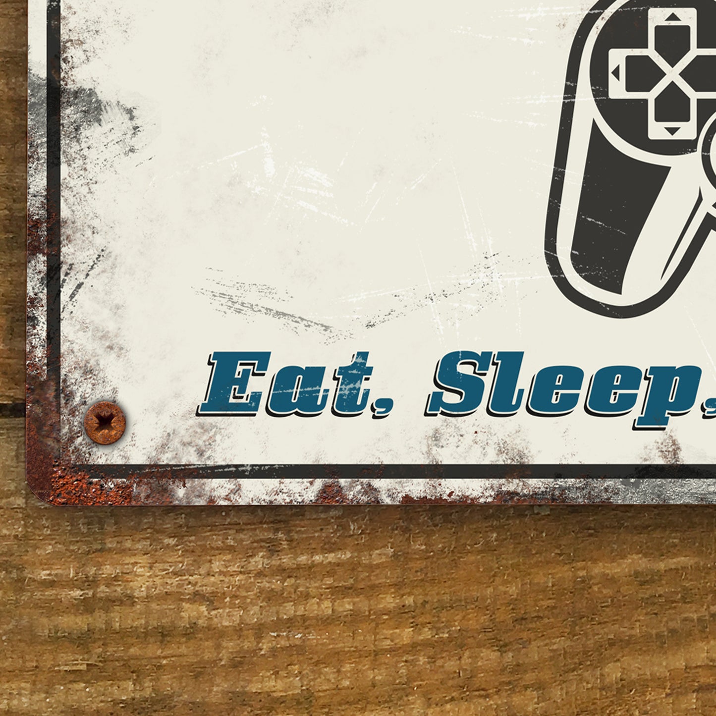 Personalised Man Cave Gamer Metal Sign 200mm x 305mm