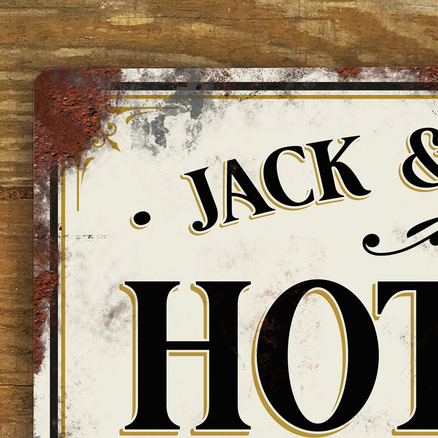 Personalised Hot Tub Metal Door Wall Sign Vintage