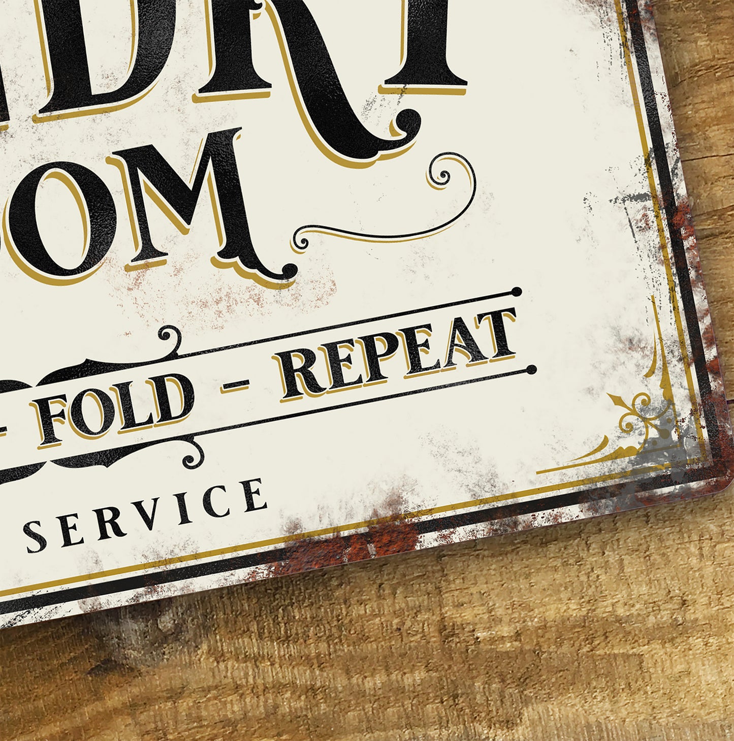 vintage metal laundry sign|giraffeandcustard.com/